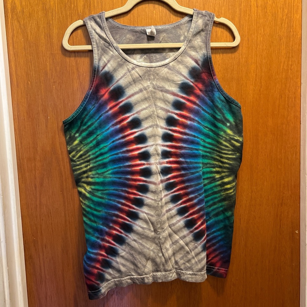 Gildan Multicolor Tie-Dye Tank Top